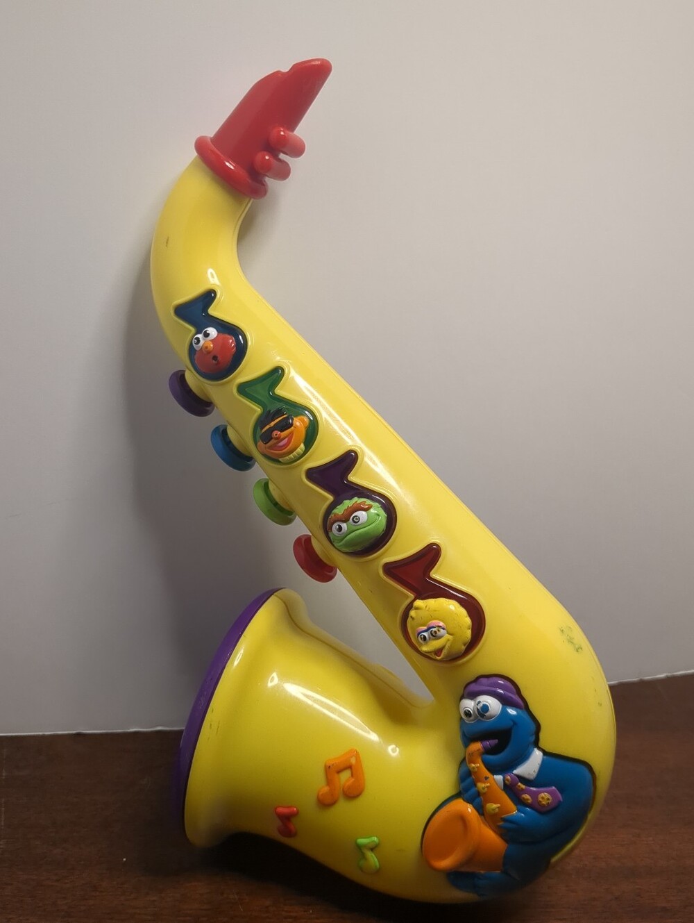 1999 Mattel Sesame Street Cookie Monster Musical Saxophone Working
